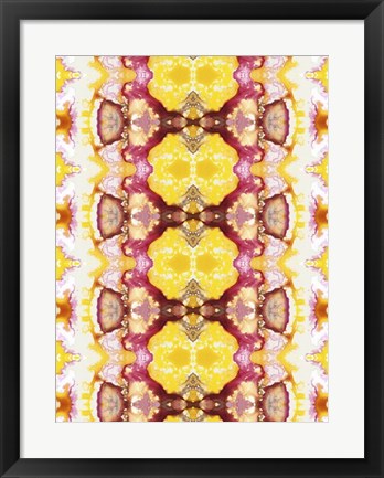 Framed Watercolor Quilt V Print