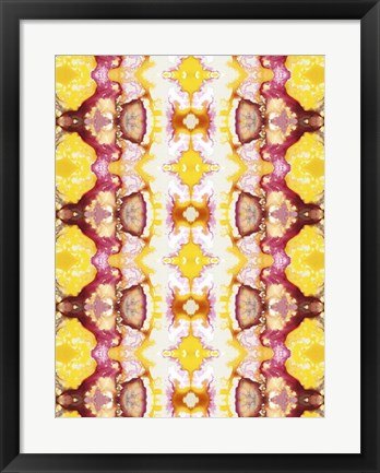 Framed Watercolor Quilt VI Print