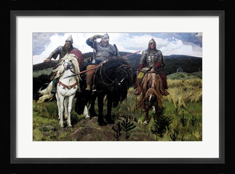 Framed Bogatyrs Print