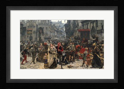 Framed Atterdag holding Visby to Ransom Print