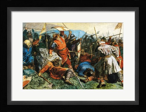 Framed Saints Fall Print