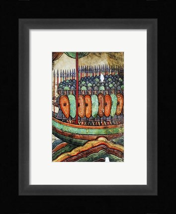 Framed Viking Kite Print