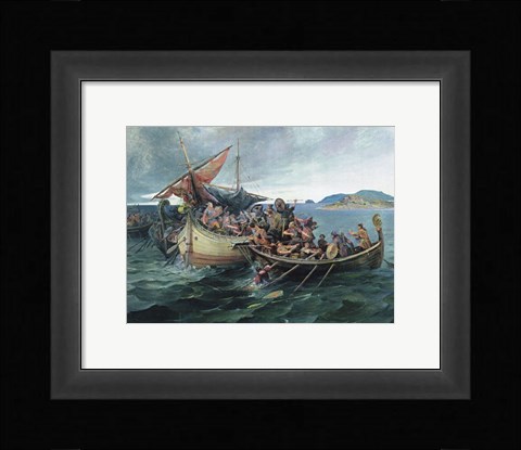 Framed Battle of Svolder Print