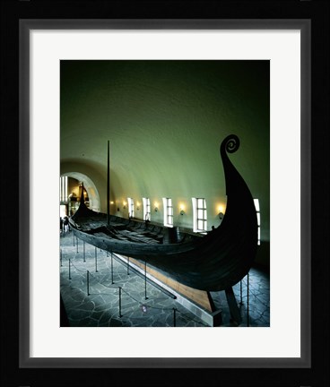 Framed Oseberg Ship Viking Ship Museum Oslo Norway Print