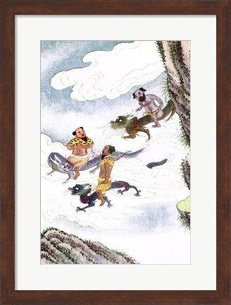 Framed Dragon Gods Print