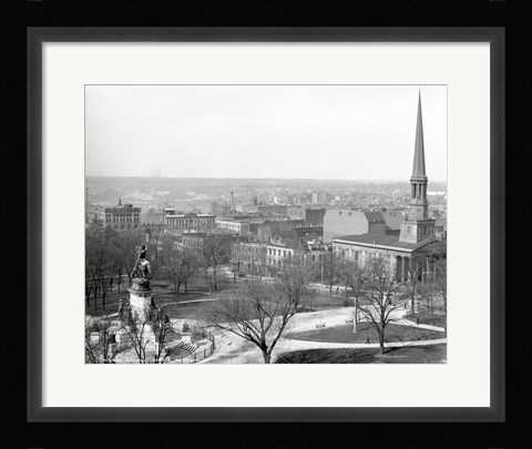 Framed Capitol Square Richmond, Va. Print
