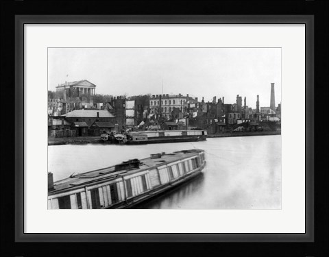 Framed Richmond, Va. 1865. Burnt district Print