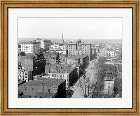Framed Richmond, Va. Top view Print