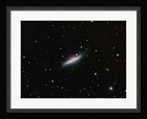 Framed Galaxy M82 in Ursa Major Print