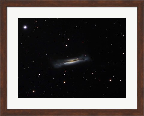 Framed Galaxy NGC 3628 in Leo Print