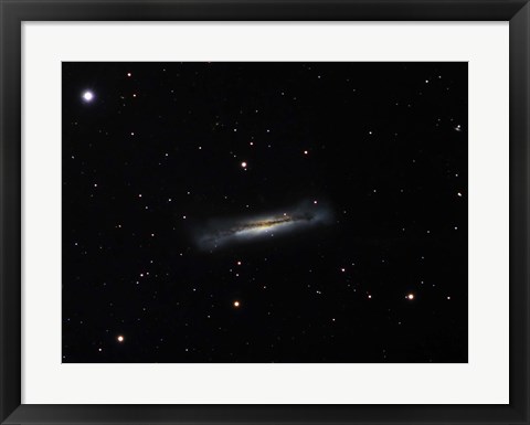 Framed Galaxy NGC 3628 in Leo Print