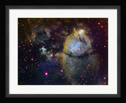Framed NGC 896 (part of the Heart nebula) in Cassiopeia Print