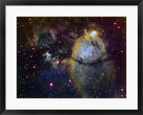 Framed NGC 896 (part of the Heart nebula) in Cassiopeia Print