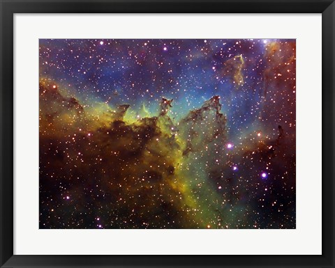 Framed Part of the IC1805 (Heart nebula) in Cassiopeia Print