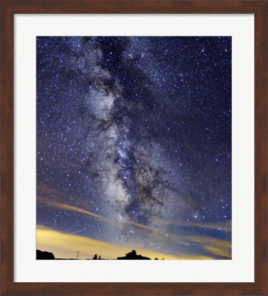 Framed Milky Way in Serra da Estrela, Portugal Print