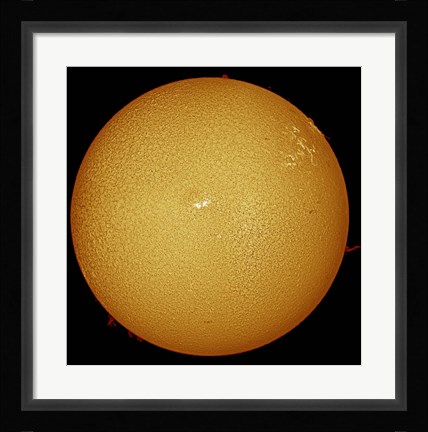 Framed sun in H-alpha light Print