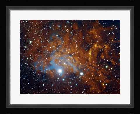 Framed Flaming Star Nebula in Auriga Print