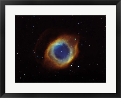 Framed Helix nebula in Aquarius (NGC 7293) Print