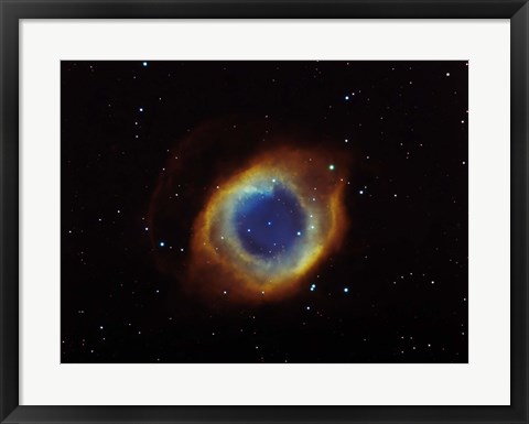 Framed Helix nebula in Aquarius (NGC 7293) Print
