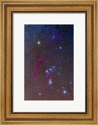 Framed Orion constellation Print