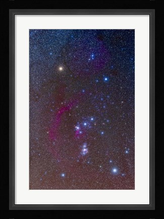 Framed Orion constellation Print