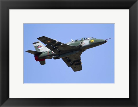 Framed Serbian Air Force Soko G-4 Super Galeb Print