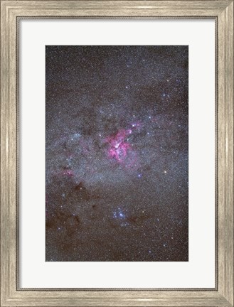 Framed Eta Carinae Nebula area of the southern Milky Way Print