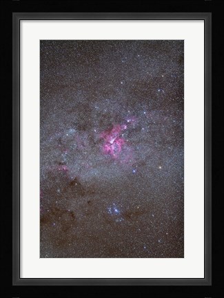 Framed Eta Carinae Nebula area of the southern Milky Way Print