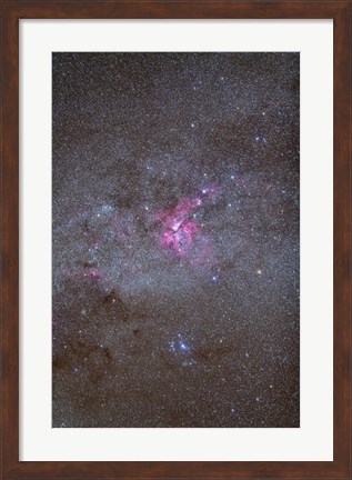 Framed Eta Carinae Nebula area of the southern Milky Way Print