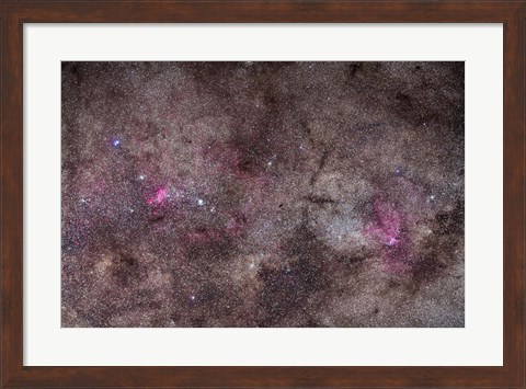 Framed False Comet area in Scorpius along with NGC 6188 nebulosity in Ara Print