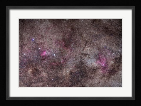 Framed False Comet area in Scorpius along with NGC 6188 nebulosity in Ara Print