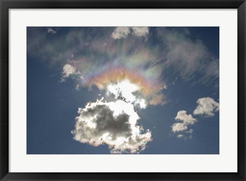 Framed Iridescent clouds, Alberta, Canada Print