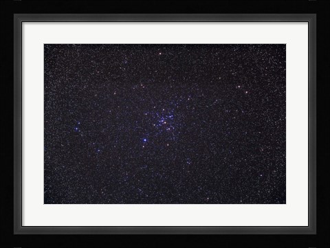 Framed Messier 41 below the bright star of Sirius in the constellation Canis Major Print