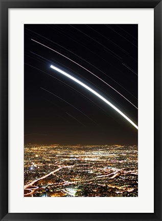 Framed Moon and Jupiter conjunction above Tehran, Iran Print
