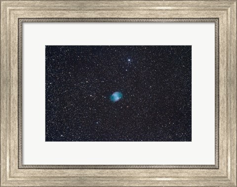 Framed Dumbbell Nebula, a planetary nebula in the constellation Vulpecula Print