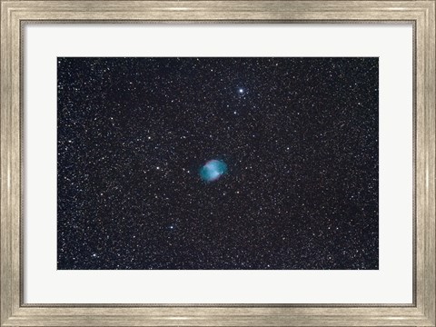 Framed Dumbbell Nebula, a planetary nebula in the constellation Vulpecula Print