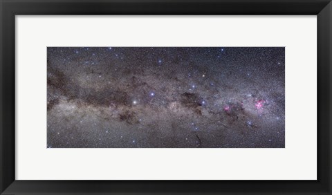 Framed Widefield view of the southern constellations of Centaurus and Crux Print