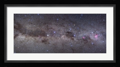 Framed Widefield view of the southern constellations of Centaurus and Crux Print