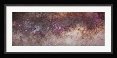 Framed Mosaic of the constellations Scorpius and Sagittarius in the southern Milky Way Print