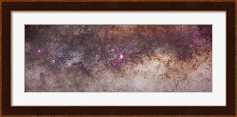 Framed Mosaic of the constellations Scorpius and Sagittarius in the southern Milky Way Print