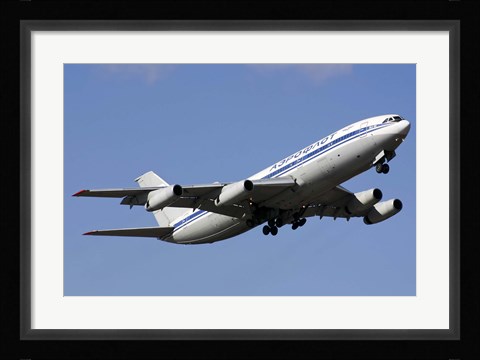 Framed Aeroflot Ilyushin Il-86 airliner taking off from Bulgaria Print