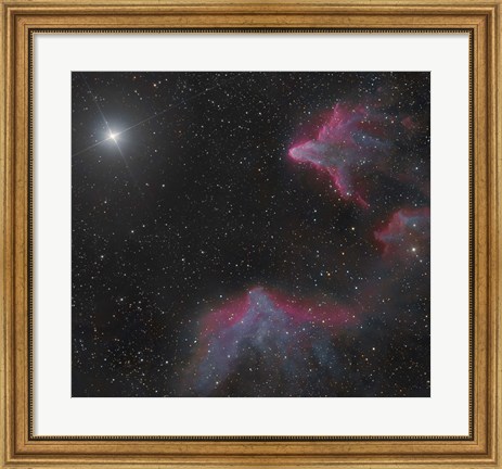 Framed IC 59 and IC 63 in Cassiopeia Print