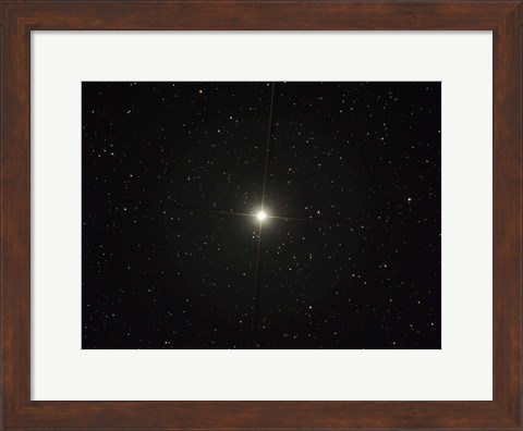 Framed Pollux is an orange giant star in the constellation of Gemini Print