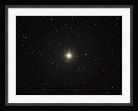 Framed Pollux is an orange giant star in the constellation of Gemini Print