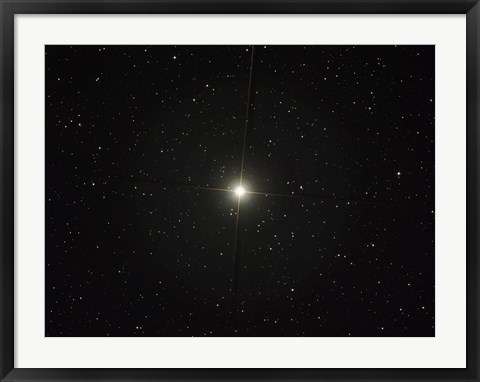 Framed Pollux is an orange giant star in the constellation of Gemini Print