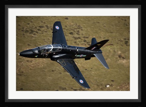 Framed Hawk jet trainer aircraft of the Royal Air Force Print