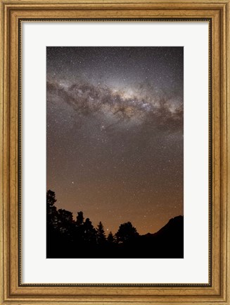 Framed center of the Milky Way above the Sierras, Argentina Print