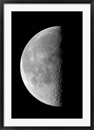 Framed Last quarter waning moon Print