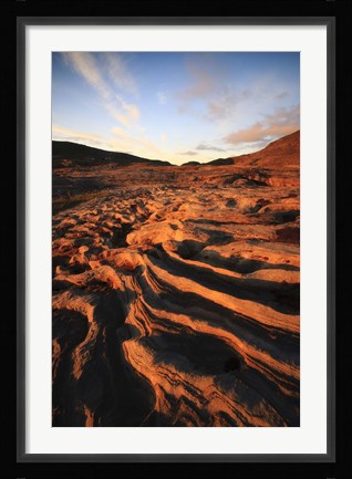 Framed Rock formations in Nordland County, Norway Print