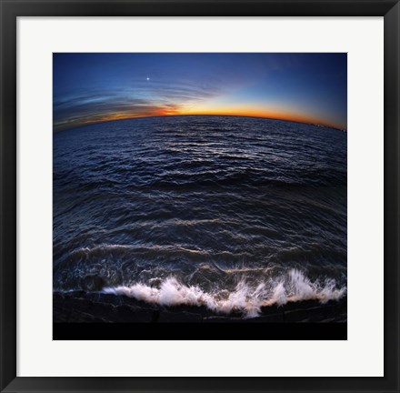 Framed Venus shines brightly before sunrise in Buenos Aires, Argentina Print